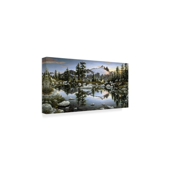 Jeff Tift 'Alpenglow' Canvas Art,16x32